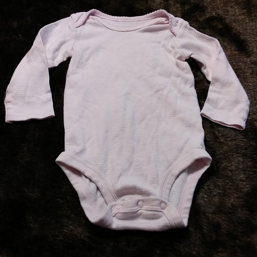 Pink long sleeve onsie